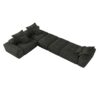 Modern Oversized Modular Sectional Sofa, Sparkling Chenille Fabric Soft Cushion Sofa With 6 Pillows, 6 Pieces Diy Combination Tufted Sofa, No Assembly Required - Black - Image 19