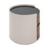 Italian Retro Double Storage Round Side Table - Gray Brown - Image 11