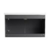 Contemporary Wall Mounted Bathroom Vanity With Resin Sink & Soft Close Doors - White - Image 15