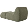 Curved Lounge Chair With Ottoman And High Resilience Foam - Green - Image 7