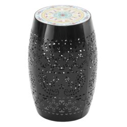 Ruby - Modern Mosaic Side Table - Black