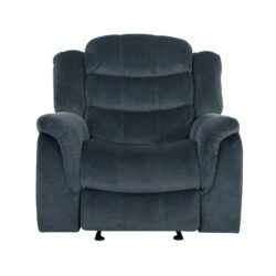 Classic Design, Plush, Glider Recliner - Steel Gray