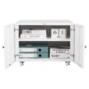Office Furniture Copier Cabinet 2 Door Steel Copier Stand Mobile Pedestal File Printer Stand - White - Image 15
