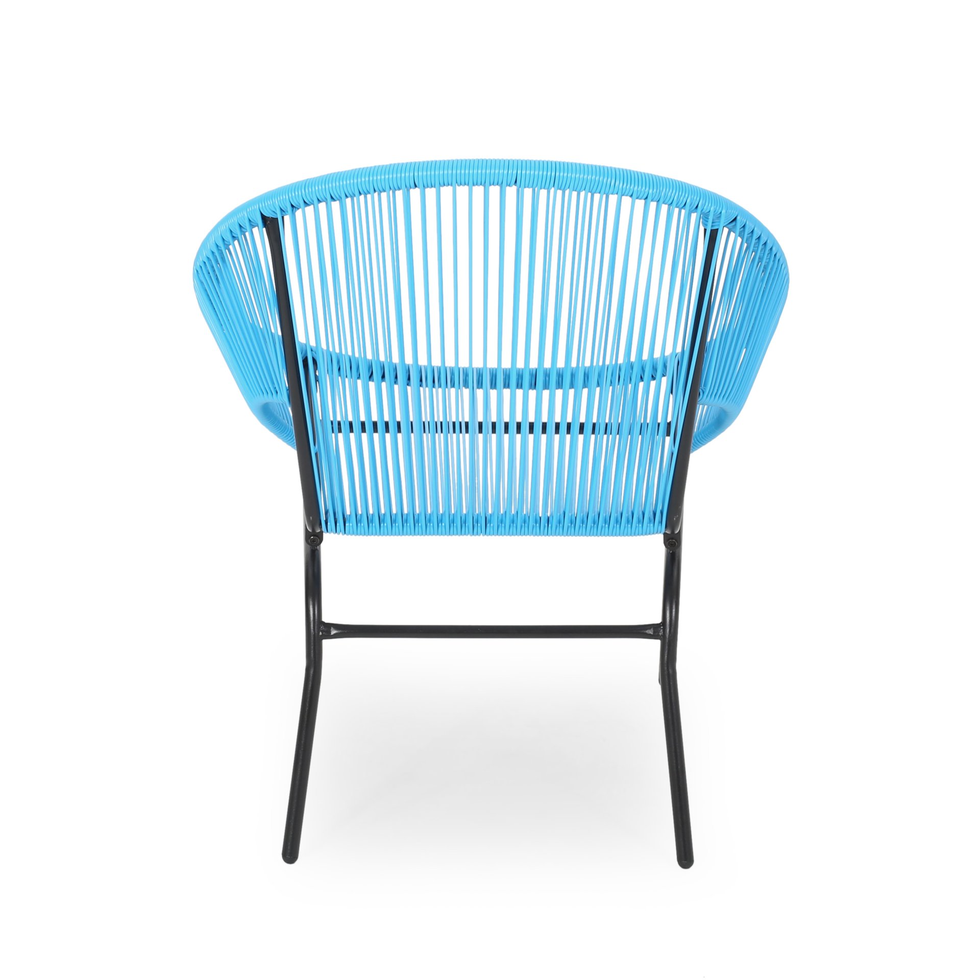Modern Nusa Chair Outdoor Seating Woven Rope - Blue - Image 12
