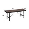 Mariatu - Bench - Oak / Black - Image 5