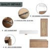 Modern Imitative 30 Inch Wall Mounted Bathroom Vanity With Resin Sink And Side Cabinet - Imitative Oak - Image 6