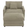 Modern Sofa Modular Sofa Couch Upholstered L - Shape Sectional Sofa With Side Storage Pockets For Living Room - Brown - Image 12