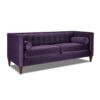 Jack - Modern Tuxedo Tufted Sofa - Purple - Image 2