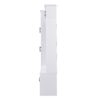 Tall Hall Tree With Shoe Storage, 4 In 1 Entryway Bench With 6 Cabinets, 4 Coat Hooks & Adjustable Shelf For Hallway - White - Image 17