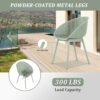 2 Piece Durable Single Chair With Mesh Hollow Out Design - Light Green - Image 14