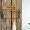 Laundry Rack With Accordion Design - Brown / Black - Black Brown - Image 8