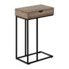 Accent Table, C - Shaped Versatile Design - Taupe - Image 7