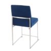 Fuji - Contemporary High Back Dining Chair (Set of 2) - Blue - Image 4