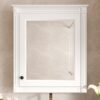 Wall Mounted Bathroom Storage Cabinet With Mirror, Medicine Cabinet With Height Adjustable Shelf, Over The Toilet Space Saver Cabinet - White - Image 22