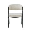 Contemporary Upholstered Dining Chairs With Metal Legs (Set of 2) - Beige - Image 8