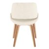 Fabrico - Mid-Century Modern Dining Chair (Set of 2) - Cream / Zebra - Image 6