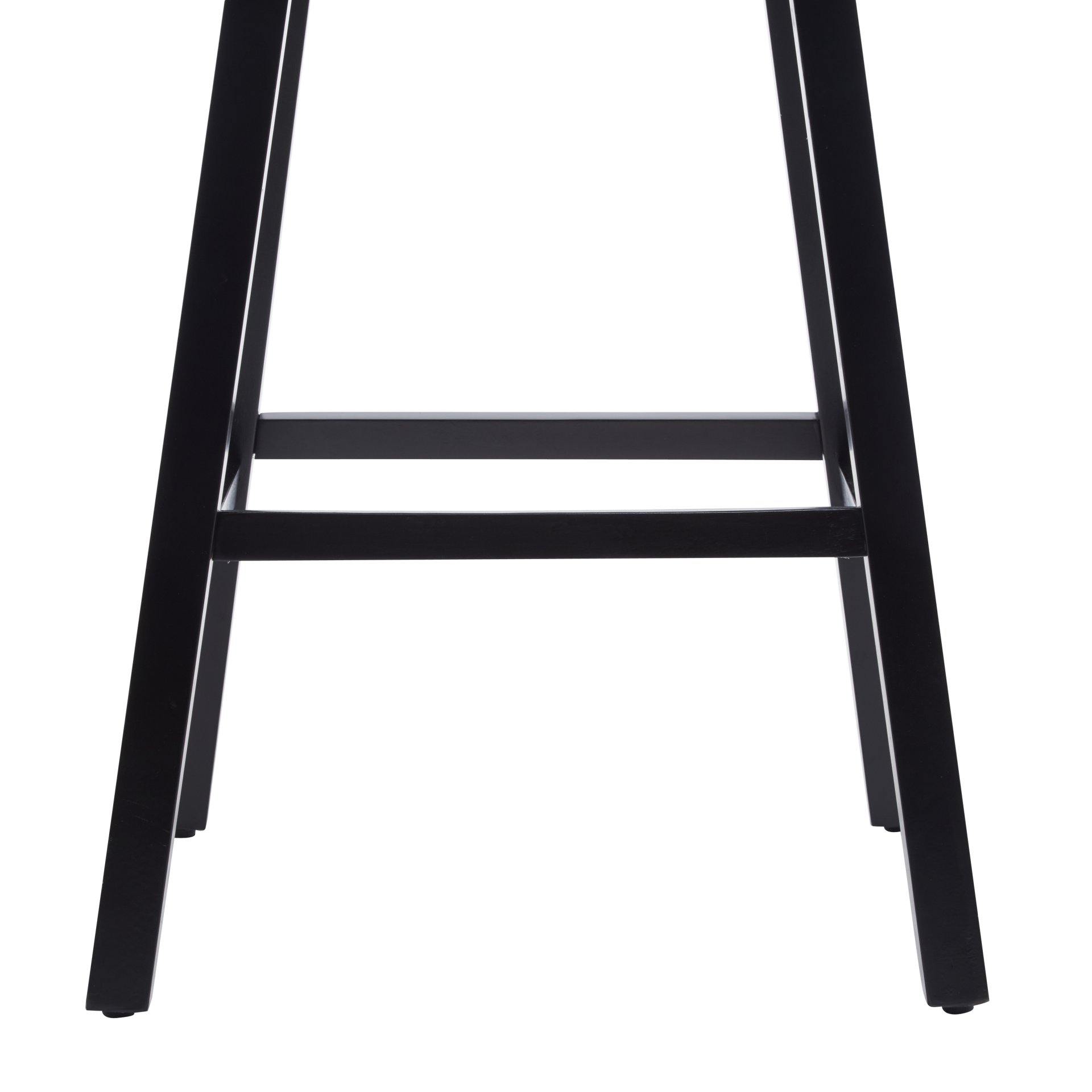 Swivel Counter Stools (Set of 2), Upholstered Counter Height Bar Stools With Solid Rubber Wood Frame, Backrest, Footrest, Armless Barstools For Home Bar, Kitchen Counter - Black / Beige - Image 20