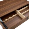 Multi Functional Coffee Table With Password Lock, Suitable For Storing Firearms And Wine - Walnut - Image 16