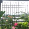 4 Pack Metal Garden Trellis Rustproof Trellis For Climbing Plants Outdoor Flower Support - Brown - Image 2