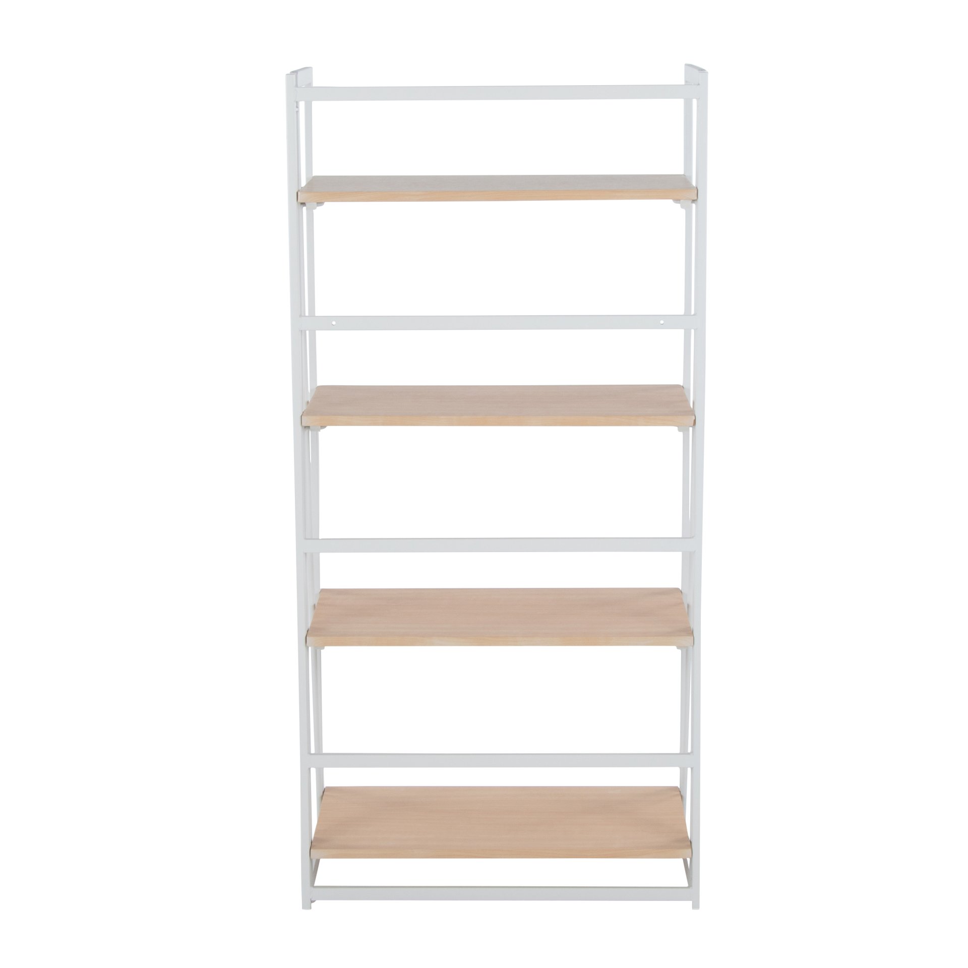 Dakota - Contemporary Bookcase - White / Natural - Image 4