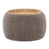 Tray - Pouf Contemporary Ottoman - Natural / Brown - Image 2