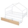 Full Size Classic House Bed With 2 Drawers - White - Image 4