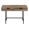 Computer Desk For Home Office, Laptop, Storage Drawers, Contemporary Versatile Placement - Brown - Image 2