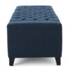 Guernsey - Ottoman Fabric Storage With Tufted Top - Navy Blue - Image 13
