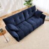 Modern Premium 2 Seater Sofa Ergonomic Design With High Resilience Foam Cushions - Blue - Image 3