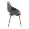 Fabrico - Contemporary Chair (Set of 2) - Antique Copper / Gray - Image 3