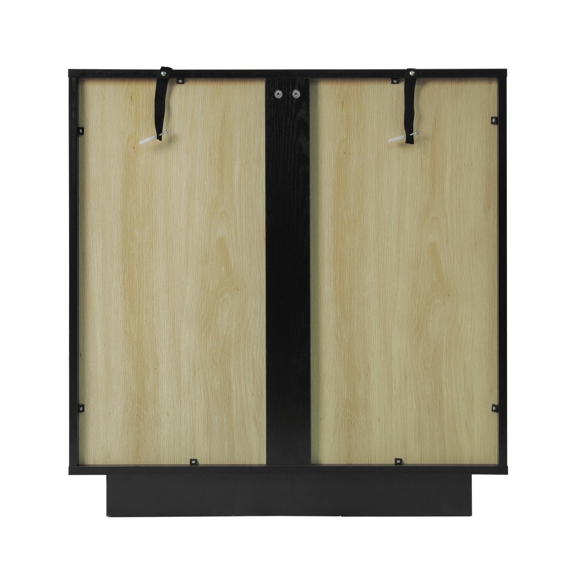 Storage Cabinet With Door For Living Room, Dining Room, Study - Black - Image 9