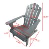 Outdoor Or Indoor Adirondack Chair - Walnut - Image 3