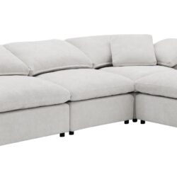 Naveen - 4 Piece Modular Sectional With Ottoman - Ivory