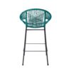 Ferrara - Outdoor Patio Teal Barstool (Set of 2) - Teal - Image 9