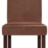 Acadian - Parson Dining Chair (Set of 2) - Distressed Saddle Brown - Image 5