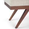 Chanelle - Mid Century Ottoman Bench - Platinum - Image 6