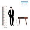 Curved Writing Desk - Chestnut - Image 12