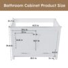 42" Bathroom Vanity Base With Doors And Drawer - White - Image 3