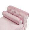 Luxurious Velvet Multifunctional Storage Ottoman Bench With Pillow - Pink - Image 12