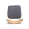 Dining Chair (Set of 2), Mid Century Dining Chairs With Cushioned Seats And Wood Frame - Dark Gray / Natural Oak - Image 9