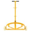 Steel Drum Dolly 55 Gallon Capacity Oil Barrel Mover With Wheels Low Profile Caddy - Yellow - Image 5