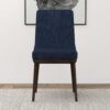 Kate - Mid-Century Modern Dining Chair (Set of 2) - Fabric - Blue - Image 4