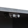 Modern 64" Wavy TV Cabinet With LED Lights - Black - Image 12