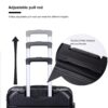 Hardshell Suitcase Spinner Wheels Pp Luggage Sets Lightweight Durable Suitcase With Tsa Lock, 3 Piece Set (20/24/28) - Black - Image 10