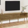 TV Stand, 72 Inch, Media Entertainment Center, Storage Cabinet, Console, Storage Shelves, Contemporary & Modern - Walnut - Image 13