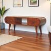 Circular TV Unit - Chestnut - Image 18