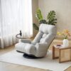 Adjustable Head And Waist Game Chair, Lounge Chair 360 Degree Rotatable - Gray - Image 13
