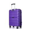 Hardshell Suitcase Spinner Wheels Pp Luggage Sets Lightweight Durable Suitcase With Tsa Lock, 3 Piece Set (20/24/28) - Purple - Image 9