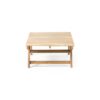 Outdoor Coffee Table With Open Slat Design And Acacia Wood Frame - Teak - Image 5