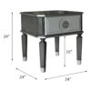 House Beatrice - End Table - Charcoal / Light Gray - Image 5